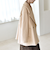 《予約》quaranciel: PURE WOOL ダブルブレスト コクーン Pコート
