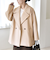 《予約》quaranciel: PURE WOOL ダブルブレスト コクーン Pコート