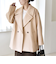 《予約》quaranciel: PURE WOOL ダブルブレスト コクーン Pコート