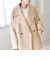 《予約》quaranciel: PURE WOOL ダブルブレスト コクーン Pコート