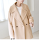 《予約》quaranciel: PURE WOOL ダブルブレスト コクーン Pコート