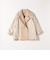 《予約》quaranciel: PURE WOOL ダブルブレスト コクーン Pコート
