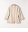 《予約》quaranciel: PURE WOOL ダブルブレスト コクーン Pコート