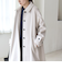 《予約》quaranciel: PURE WOOL スタンド ステンカラー Aライン ロング コート
