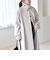 《予約》quaranciel: PURE WOOL スタンド ステンカラー Aライン ロング コート