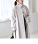 《予約》quaranciel: PURE WOOL スタンド ステンカラー Aライン ロング コート