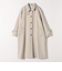 《予約》quaranciel: PURE WOOL スタンド ステンカラー Aライン ロング コート