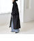 《予約》quaranciel: PURE WOOL スタンド ステンカラー Aライン ロング コート