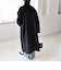 《予約》quaranciel: PURE WOOL スタンド ステンカラー Aライン ロング コート