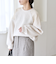 《予約》quaranciel:〈洗濯機可能〉ボア チュール ヨーク クルーネック プルオーバー