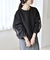 《予約》quaranciel:〈洗濯機可能〉ボア チュール スリーブ クルーネック プルオーバー