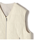 SHIPS Primary Navy Label:〈手洗い可能〉スクエア キルト リバーシブル ジレ