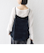 〈手洗い可能〉スノー クラッシュ ベロア サイド スリット キャミ