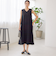 《予約》little black: リュクス エア ノースリーブ フレア ロング ワンピース（セレモニー対応可）