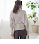 《予約》〈手洗い可能〉フォックス ビジュー Vネック ニット