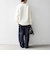 《予約》SHIPS any:〈洗濯機可能〉裏起毛 パールモチーフ 刺繍 ワイド スウェット