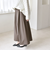 《予約》quaranciel:〈洗濯機可能〉ウォーム タック ワイド キュロット パンツ