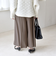 《予約》quaranciel:〈洗濯機可能〉ウォーム タック ワイド キュロット パンツ