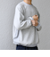 【SHIPS any別注】HINSON: 裏起毛 フリース ワンポイント ラグラン スウェット◆