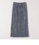 quaranciel:〈洗濯機可能〉ポリエステル ベロア Iライン イージー スカート