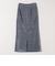 quaranciel:〈洗濯機可能〉ポリエステル ベロア Iライン イージー スカート