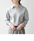 《予約》SHIPS any:〈手洗い可能〉パールモチーフ スキッパー カラー ニット プルオーバー