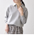 《予約》SHIPS any:〈手洗い可能〉パールモチーフ スキッパー カラー ニット プルオーバー