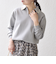 《予約》SHIPS any:〈手洗い可能〉パールモチーフ スキッパー カラー ニット プルオーバー