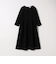 《予約》SHIPS any:〈手洗い可能〉ジャカード ウエスト タック ノーカラー ワンピース［NAVY BLUE］