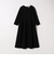 《予約》SHIPS any:〈手洗い可能〉ジャカード ウエスト タック ノーカラー ワンピース［NAVY BLUE］