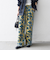 《予約》SHIPS any:〈手洗い可能〉フラワー オパール タック セミワイド イージー パンツ