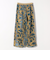 《予約》SHIPS any:〈手洗い可能〉フラワー オパール タック セミワイド イージー パンツ