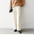 《予約》SHIPS any:〈手洗い可能〉ジャカード タック セミワイド パンツ［NAVY BLUE］