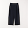 《予約》SHIPS any:〈手洗い可能〉ジャカード タック セミワイド パンツ［NAVY BLUE］