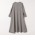 SHIPS any: ウーステッド パイピング ボタン ロングスリーブ フレア ワンピース