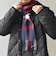 SHIPS any: ウール/カシミヤ チェック マフラー