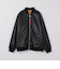 SHIPS Colors:合成皮革 ボア ボマー ジャケット