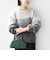 《予約》【WEB限定】〈手洗い可能〉モヘヤ混 グラデーション ニット プルオーバー