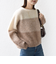 《予約》【WEB限定】〈手洗い可能〉モヘヤ混 グラデーション ニット プルオーバー