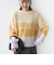 《予約》【WEB限定】〈手洗い可能〉モヘヤ混 グラデーション ニット プルオーバー