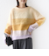 《予約》【WEB限定】〈手洗い可能〉モヘヤ混 グラデーション ニット プルオーバー