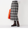 《予約》SHIPS Colors:起毛 チェック タイトスカート◆