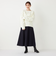 SHIPS Colors:〈手洗い可能〉ジャージーメルトン ポケット フレアスカート