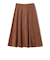 SHIPS Colors:〈手洗い可能〉フェイクスエード（ポリエステル）フレアスカート