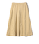 SHIPS Colors:〈手洗い可能〉フェイクスエード（ポリエステル）フレアスカート
