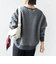 《予約》【WEB限定】〈手洗い可能〉キルティング ジャカード キーネック プルオーバー