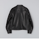 SHIPS: ラムレザー シングル ライダース ジャケット 25FW