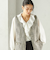 《予約》トライスピン 杢 ツイード カラーレス ジレ（セレモニー対応可）