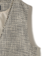 《予約》トライスピン 杢 ツイード カラーレス ジレ（セレモニー対応可）