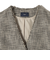 トライスピン 杢 ツイード カラーレス ジレ（セレモニー対応可）